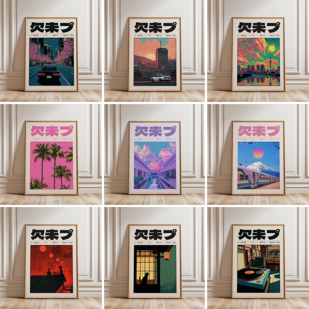 Japanese Lifestyle Culture - Poster Stile Giapponese Y2K Indie Culture,