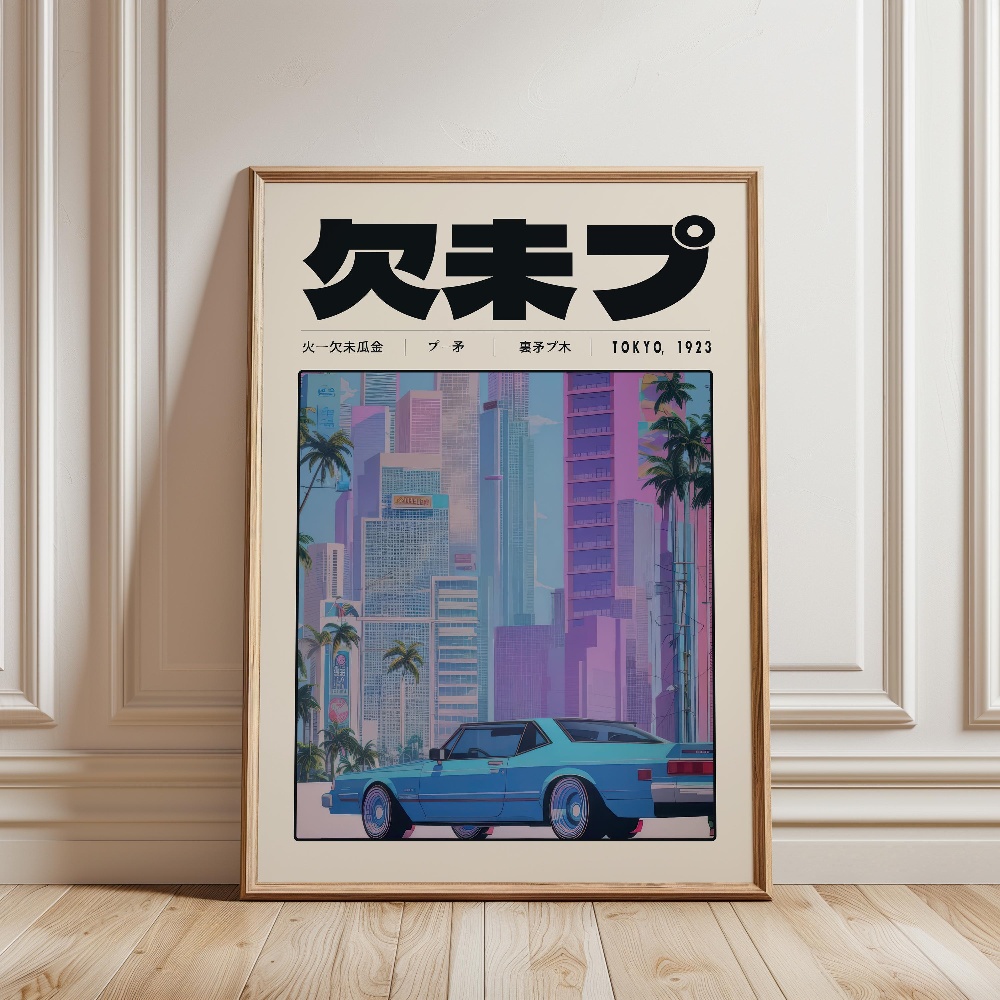 Poster Retrò Tokyo Vaporwave P - Japanese Lifestyle Culture recensione e prezzo